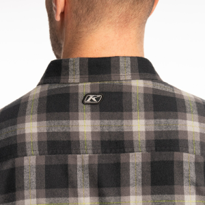 Cămașă flanel bărbați  Klim Alderson Midweight Black - Asphalt, 4, nordicamoto.ro