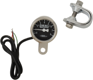1-7/8(r) Electronic Mini Tachometer Black, 1, nordicamoto.ro