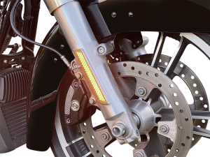 Led Front Fork Lightz Black, 1, nordicamoto.ro