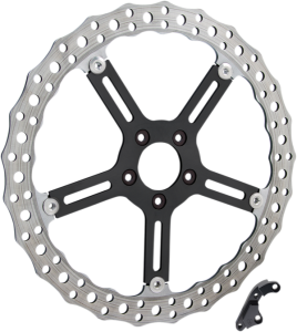Big Brake Jagged Floating Rotor Kit Black, Silver, 1, nordicamoto.ro