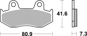 Ms Scooter Maxi Sintered Brake Pads, 1, nordicamoto.ro