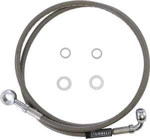 Stock Length Front Brake Line Kit Silver