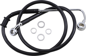 Extended Length Stainless Steel Brake Line Black, Vinyl Coated Oversize [+152 mm (6'')], 1, nordicamoto.ro