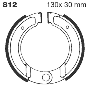 (r)g(r) Grooved Brake Shoe, 1, nordicamoto.ro
