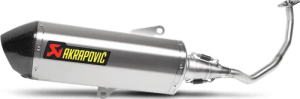 Racing Line Full Exhaust System Scooter Silver, Black 