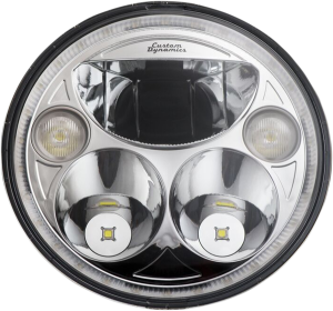7(r) Trubeam® Headlamp Chrome, 1, nordicamoto.ro