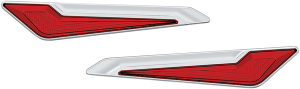 Omni Led Side Saddlebag Inserts Orange, Red, 1, nordicamoto.ro