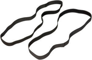Nyakvédők, Alpinestars YNS Black nyakvédő szalagkészlet, fekete, nordicamoto.ro