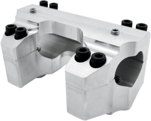 Handlebar Clamp Set Silver