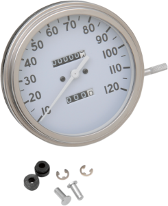 5(r) Fl-style 2:1 Speedometer White