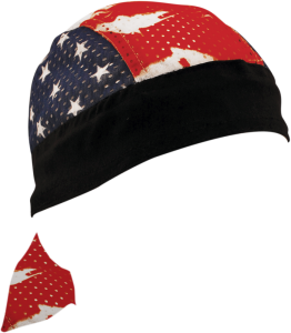 Headwrap Sport Flydanna® Patriotic Vented One Size Black, Blue, Red, White, 1, nordicamoto.ro