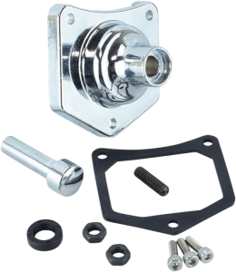 Solenoid End Cover/starter Button Chrome