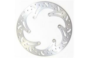 Round D-series Fixed Offroad Brake Rotor Silver, Stainless Steel