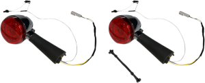 Probeam® Red Ring Turn Signal Leds Chrome, 2, nordicamoto.ro