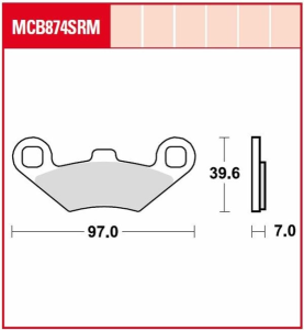 Srm Series Sindered Scooter Brake Pads
