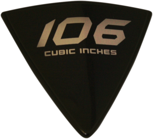 The Cheese Wedge Replacement Emblem/badge Black, Silver