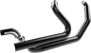 Aggressor 2-into-2 Crossover Headers With Heat Shields Black, 1, nordicamoto.ro