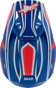 Alpinestars Youth S-m3 Wurx gyermek sisak, fekete/kék/piros/fehér, S méret, 5, nordicamoto.ro
