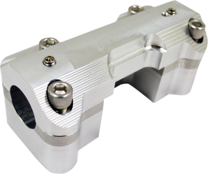 Handlebar Clamp Set Silver, 1, nordicamoto.ro
