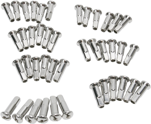 Replacement Nipples For Spoke Set Natural, Silver