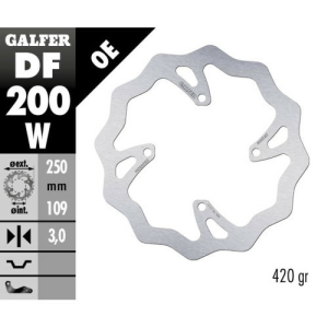 Galfer rögzített első féklemez a Kawasaki KX 125-hez, nordicamoto.ro