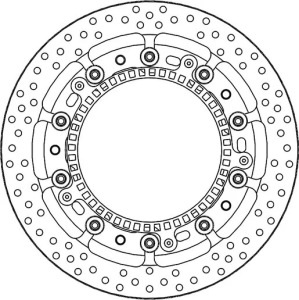 Halo sorozatú úszó rotor – fekete, ezüst, rozsdamentes acél