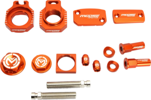 MOOSE RACING Bling Pack Kit Orange, Anodized 
