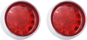 Probeam® Bullet Bezel Rear Led Turn Signal Inserts Chrome, 1, nordicamoto.ro
