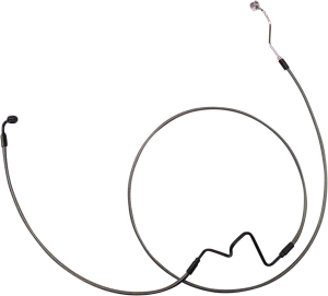 Designer Series Dot Extended Abs Touring Lower Brake Line Kit Black, Black Pearl