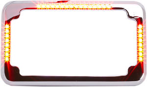 Slick Signals Flat License Plate Frame Red