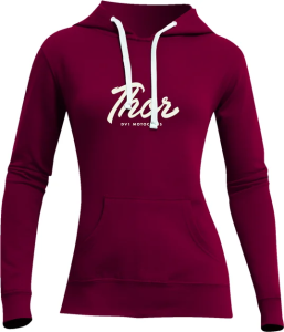 Hanorac Dama Thor Script Dark Red
