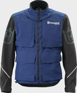Husqvarna Gotland kabát – Fekete/Kék – XL, 1, nordicamoto.ro