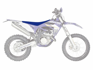Pyramid Seat Cover Blue, 1, nordicamoto.ro
