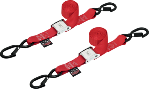 1-1/2(r) Cam-buckle With Safety Latch Hooks Red