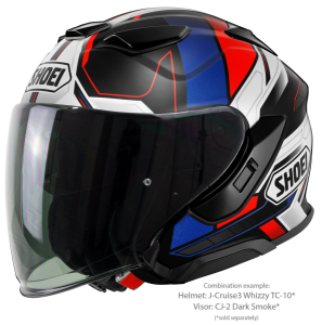 SHOEI J-CRUISE3 WHIZZY TC-10 fúvóka sisak, kék/fekete/piros/fehér, XS, 2, nordicamoto.ro