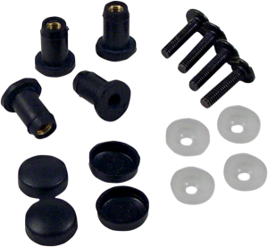 Windshield Well Nut Kit Black, 2, nordicamoto.ro