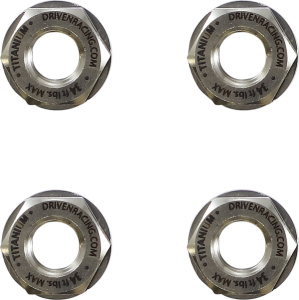 Titanium Sprocket Nuts Silver