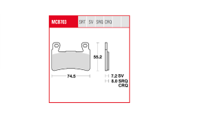 Trq Brake Pad Sintered Race, 3, nordicamoto.ro