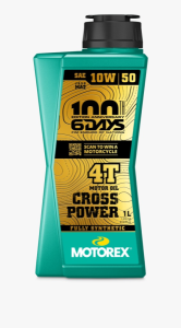 10w60-as olaj, Motorex 4T Cross Power motorolaj, 1 l, nordicamoto.ro