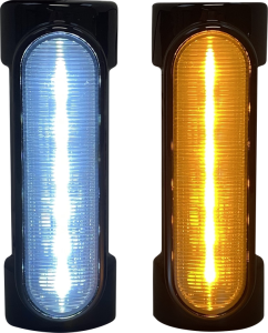 Dynamic Amber/white Engine Guard Leds Black, 2, nordicamoto.ro