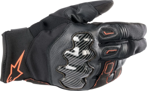Alpinestars Smx-1 Drystar kesztyű, fekete/fluo piros, M méret, 1, nordicamoto.ro