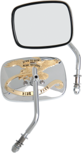 Live To Ride Custom Mirrors Gold, Chrome, 1, nordicamoto.ro
