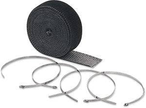 High-temperature Exhaust Wrap Kits Black