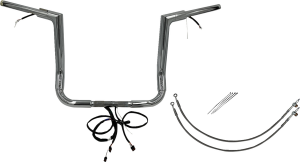 Plug & Play Ez Install 1-1/2(r) Flat Top Handlebar Kit Silver, 1, nordicamoto.ro