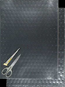 Sheets 2pcs Carbon Carbon Fiber 