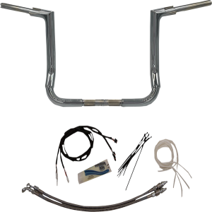 1-1/2(r) Ez Install Flat Top Handlebar Kit Silver, 1, nordicamoto.ro