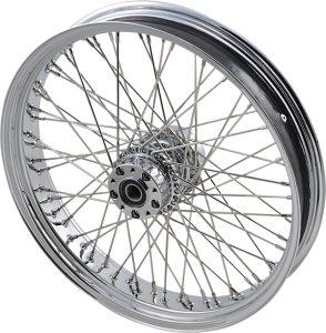 Front Wheel 21x3.5 Dual-disc 60-spoke Chrome Silver, 2, nordicamoto.ro