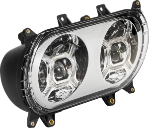 Proglow Double-x Led Headlight Chrome, 3, nordicamoto.ro