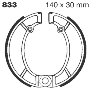 (r)g(r) Grooved Brake Shoe