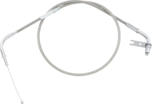 Armor Coat rozsdamentes acél fojtószelep-/alapjárati kábel cruiser motorkerékpárokhoz – Silver Standard modell, 1, nordicamoto.ro